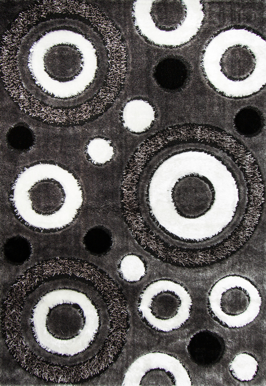 Butterfly Shag Area Rug - BS2213GY